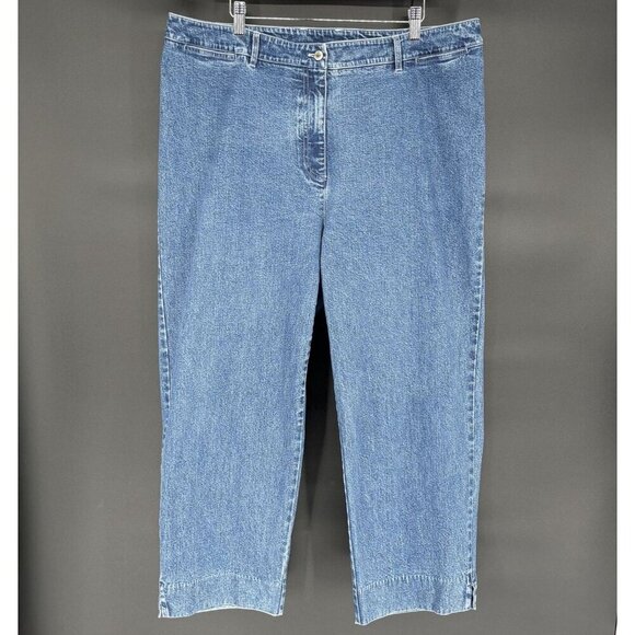 Lauren Ralph Lauren Denim - Lauren Ralph Lauren Women's Denim Straight Leg Jeans 18W Blue Med Wash